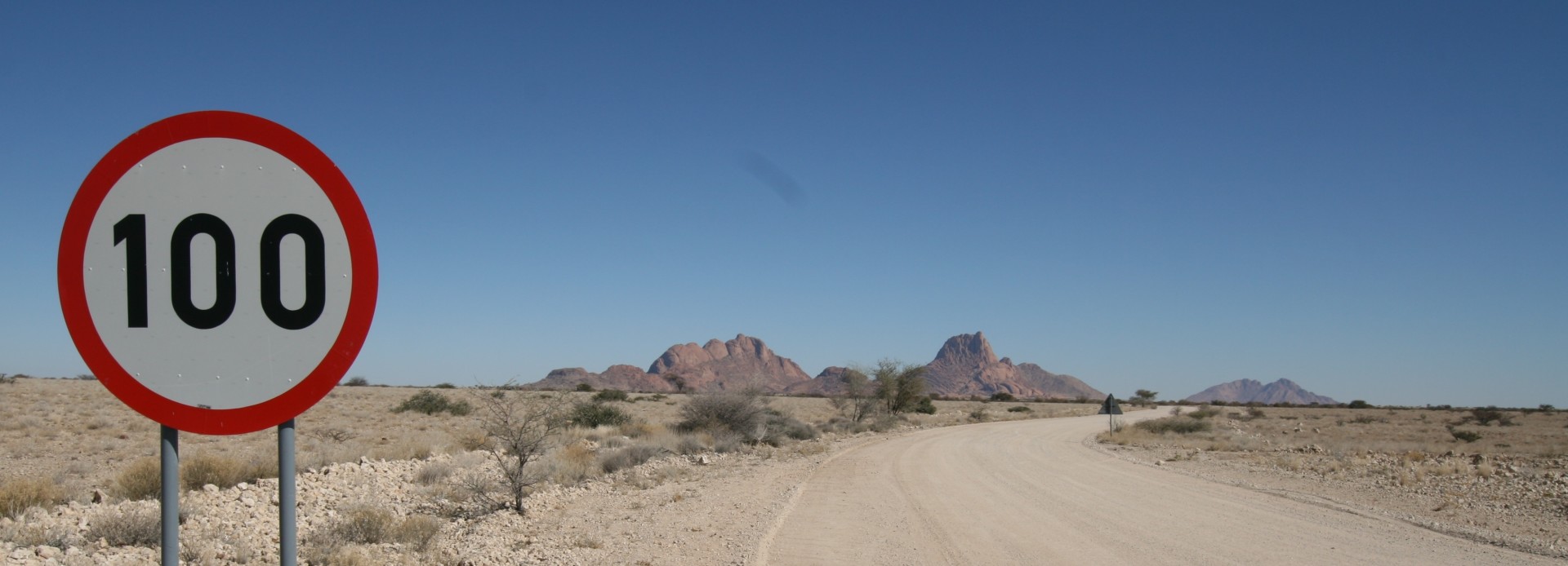 Namibia Straße zur Spitskoppe