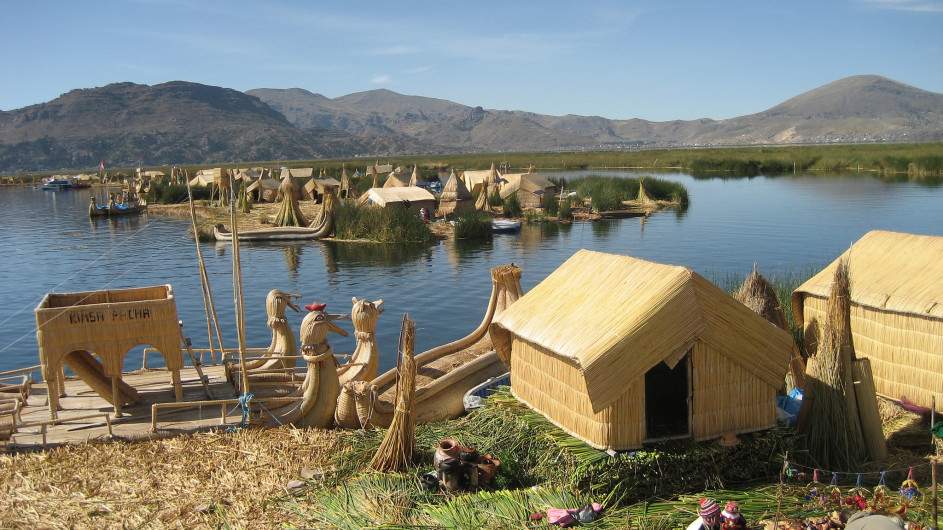 Peru Uros Insel am Titicacasee