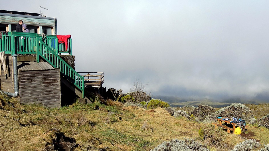 La Réunion Wanderhütte am Piton des Neiges