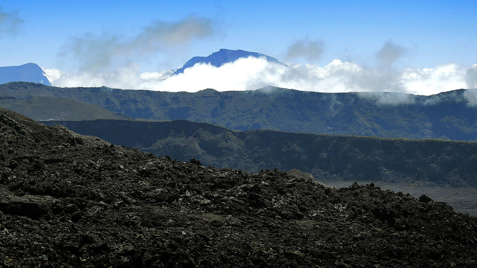 Panorama am Vulkan Piton de la Fournaise La Réunion