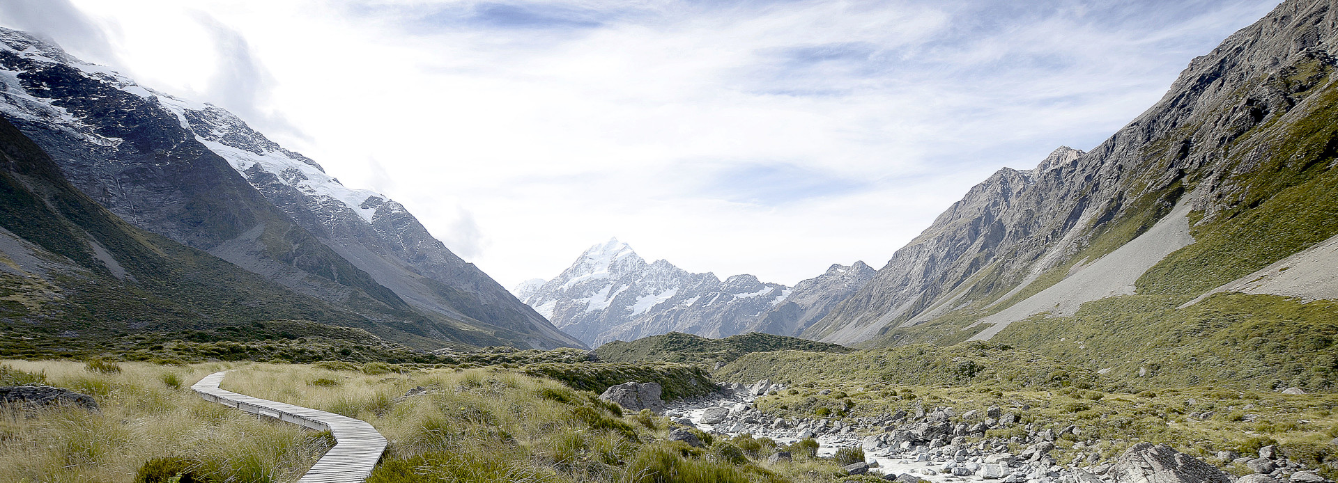 Neuseeland Wanderung im Hooker Valley