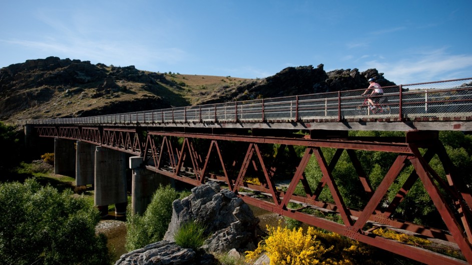 Neuseeland Otago Rail Trail Brücke