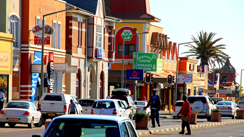 Namibia Hauptstrasse in Swakopmund