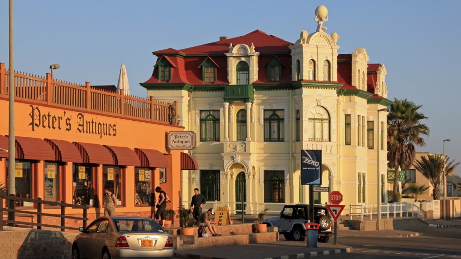 Namibia Strassenecke in Swakopmund