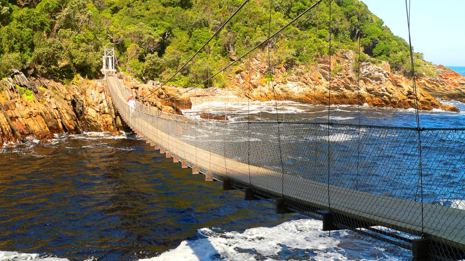 Südafrika Hängebrücke im Tsitsikamma Nationalpark