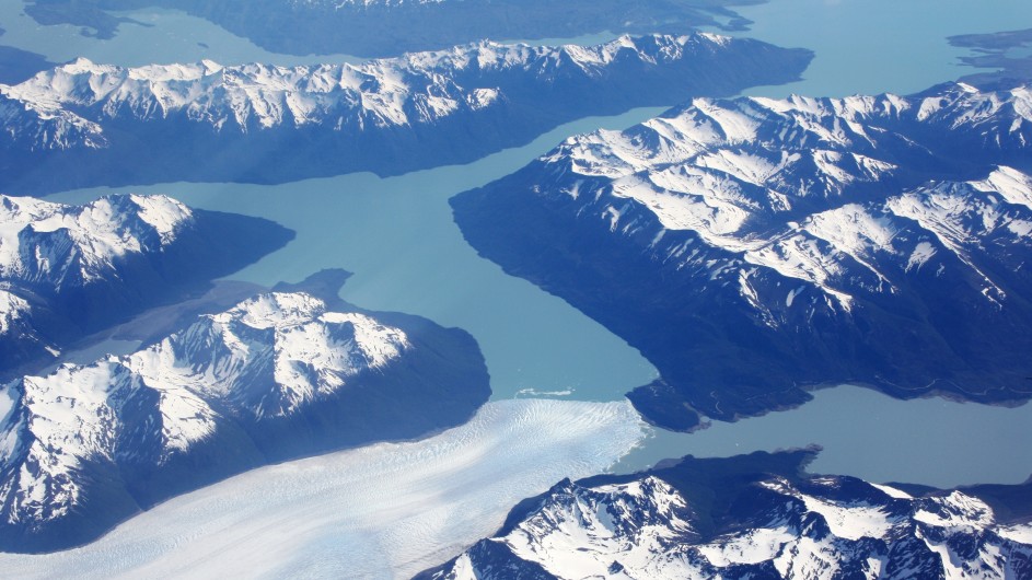 Argentinien Perito Moreno aus der Luft