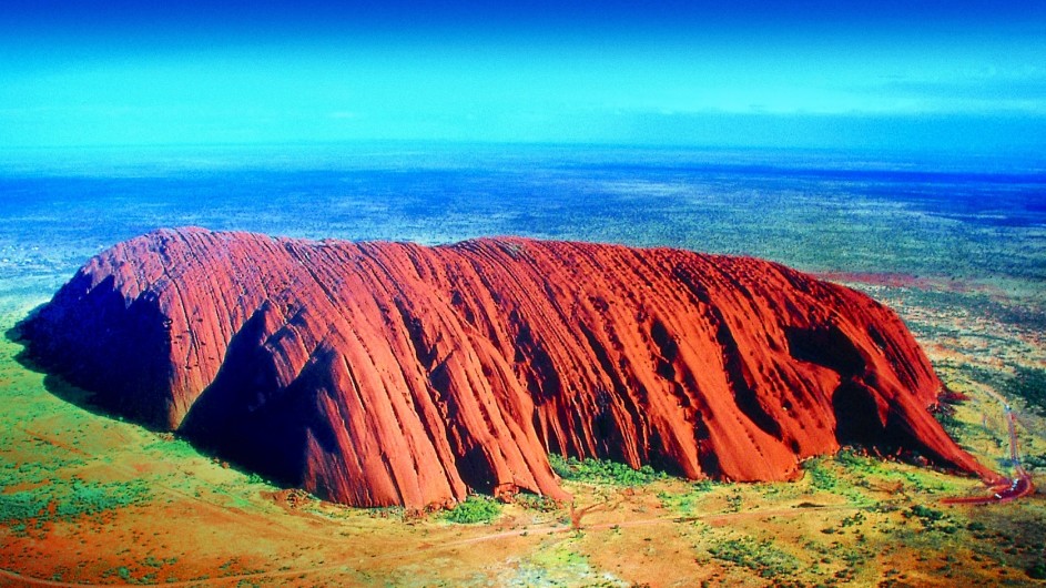 Australien Ayer Rock aus der Luft