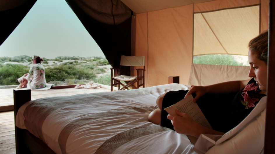 Australien Sal Salis Zeltausblick