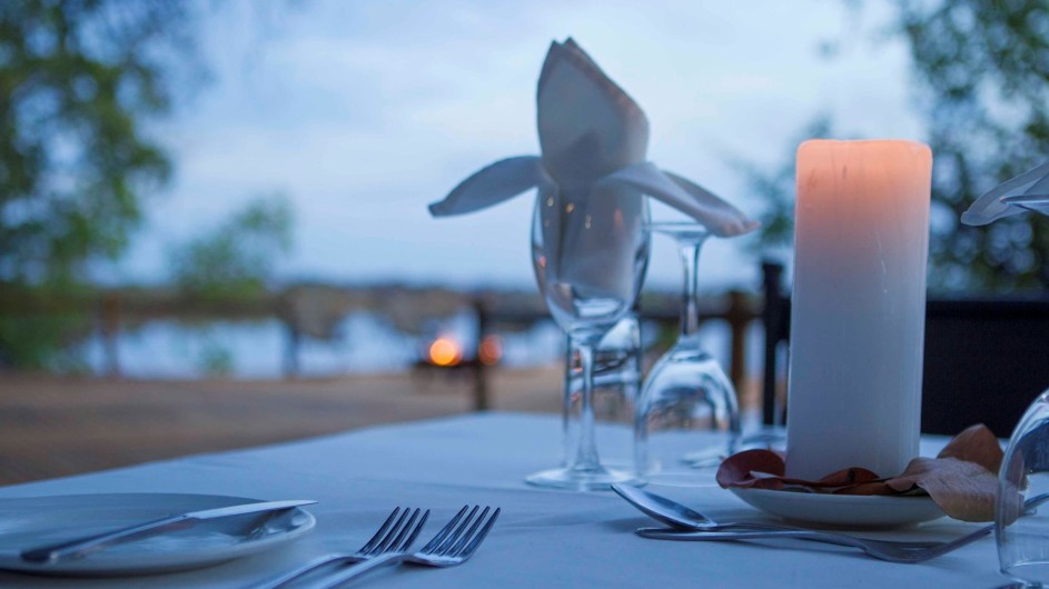 Botswana Xugana Island Lodge Dinner