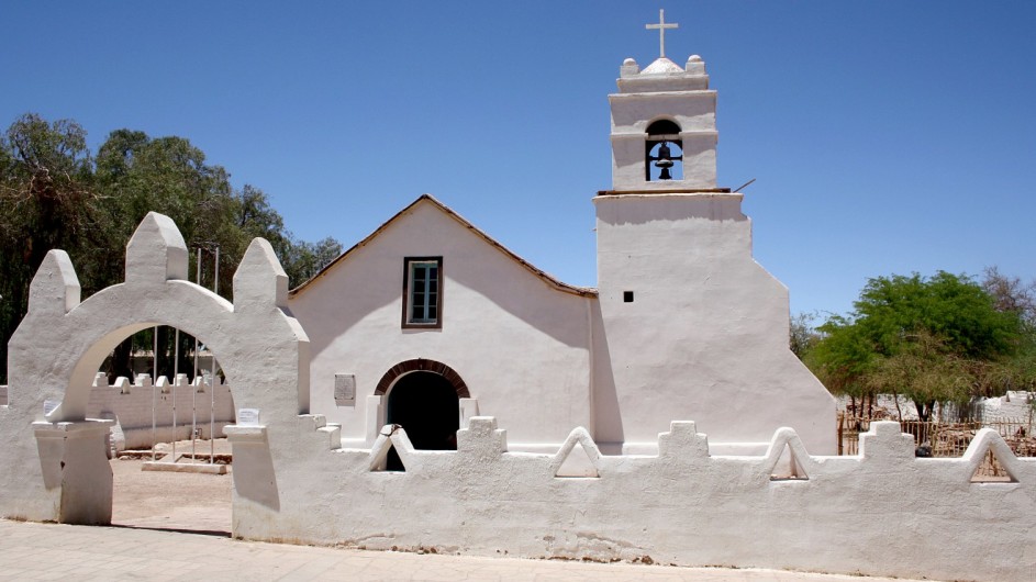 Chile Atacama Wüste Kirche in San Pedro de Atacama