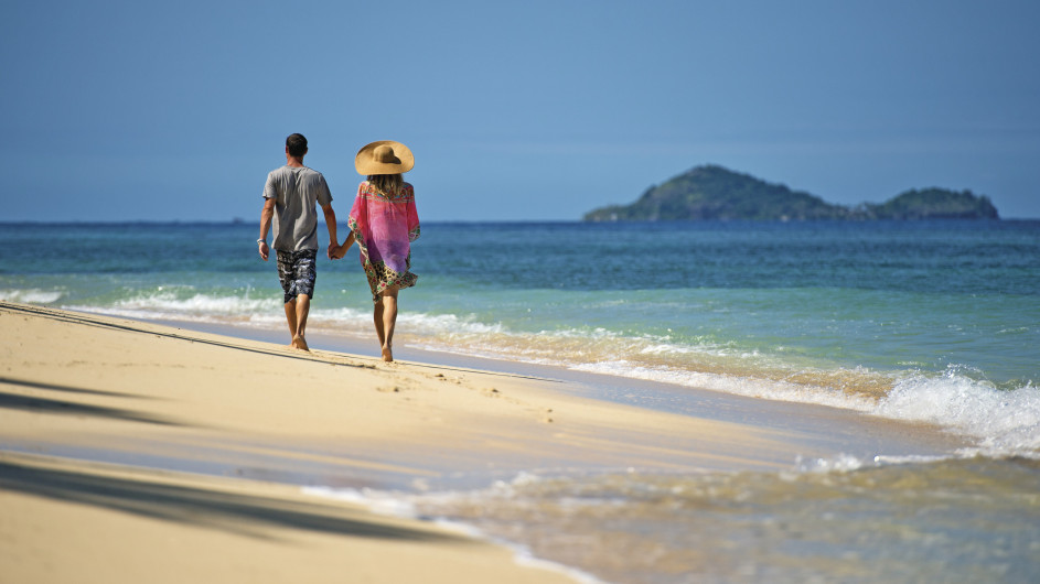 Fiji Pärchen am Strand