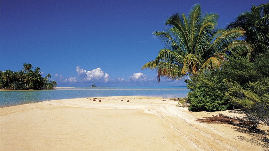 Französisch Polynesien Motu Strand