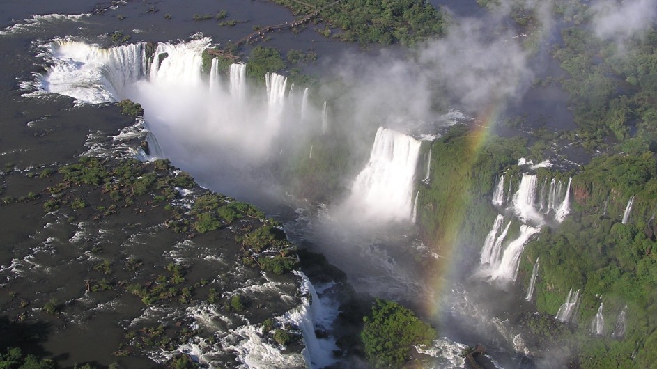 Iguazu Wasserfälle Blick aus der Luft