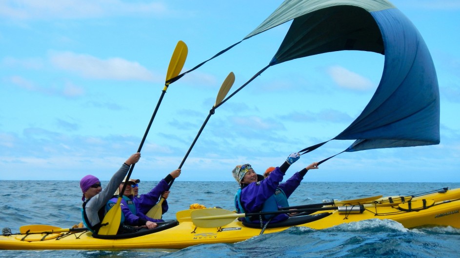 Neuseeland Abel Tasman Nationalpark Kayaksegel