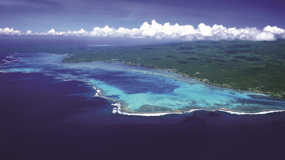 Samoa Savaii aus der Luft