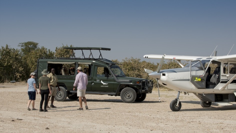 Botswana Expedition Anreise Flugzeug Okavango Delta