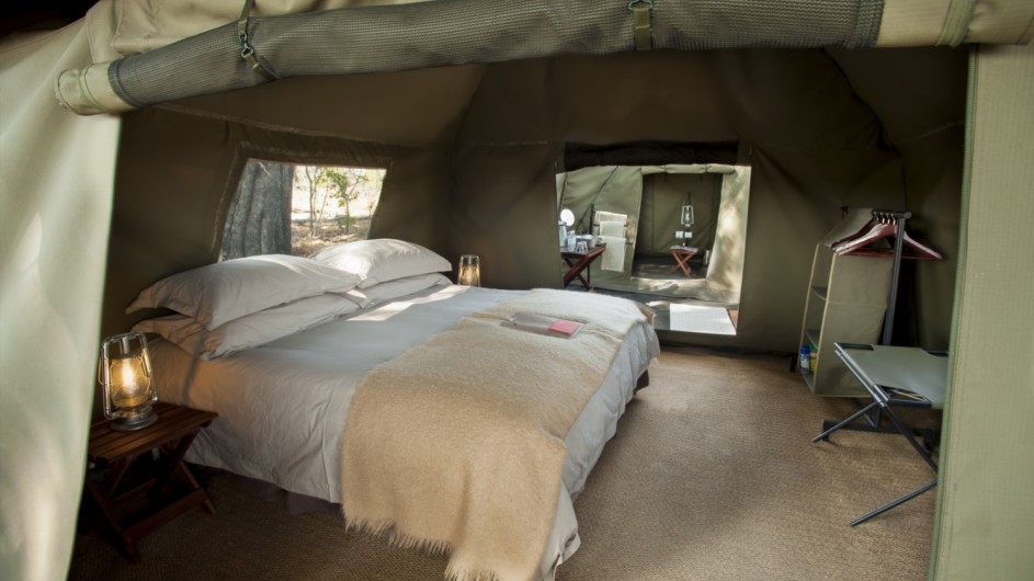 Botswana Expedition Zelt im Mobilen Camp andbeyond