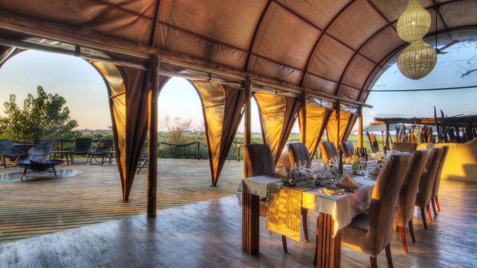 Botswana Moremi Game Reserve Okuti Dinner