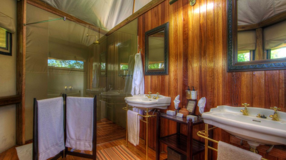 Botswana Okavango Delta Kanana Badezimmer