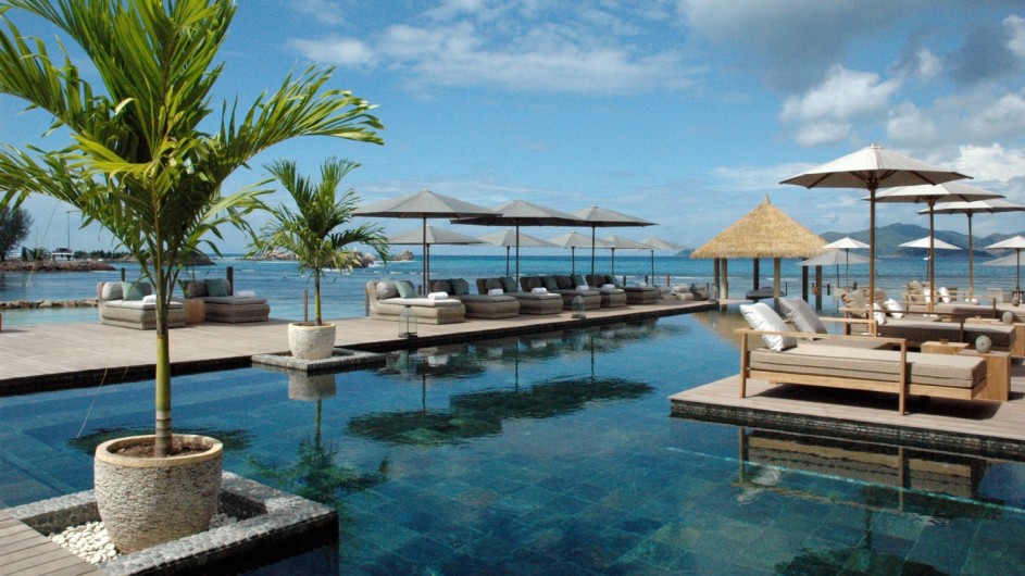 Seychellen La Digue Domaine de L´Orangeraie Pool