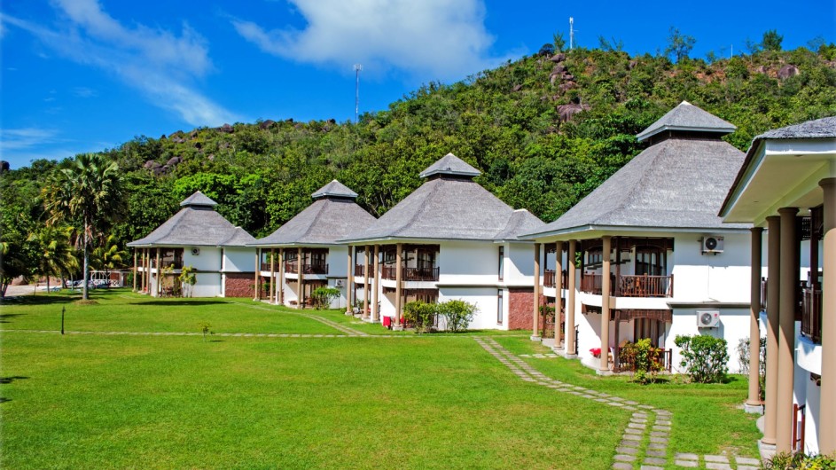 Seychellen Praslin Domaine de la Reserve Garten