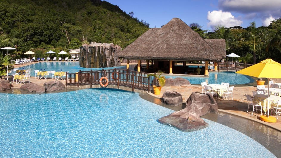 Seychellen Praslin Domaine de la Reserve Pool