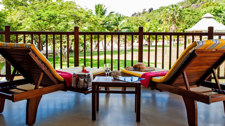 Seychellen Praslin Domaine de la Reserve private Terrasse