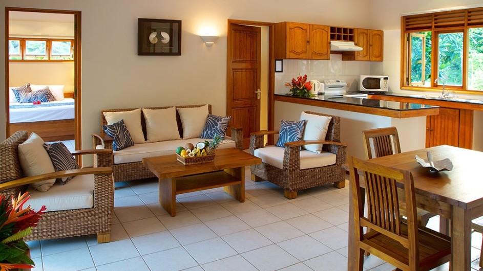 Seychellen Praslin Les Villas D´Or Apartment innen