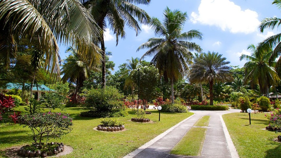 Seychellen Praslin Les Villas D´Or Garten