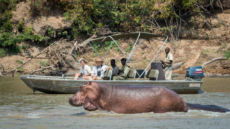 Zambia Bootsausflug auf dem Luangwa Fluss