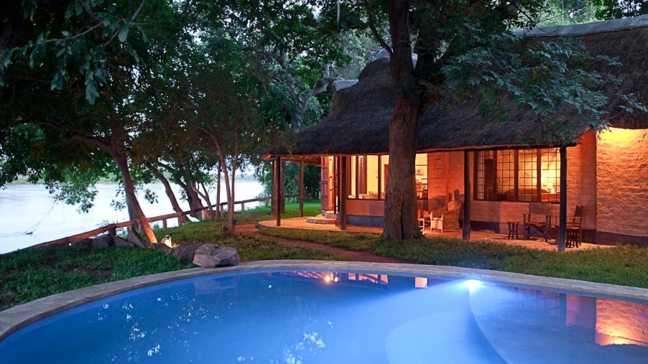 Zambia Robins House Ansicht mit Pool