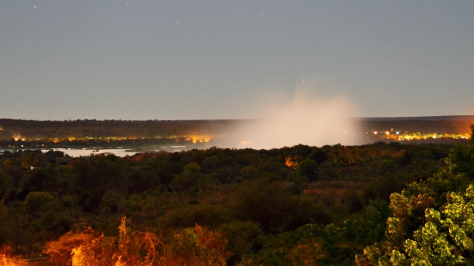 Zimbabwe RAinbow Hotel Ausblick auf die Victoria Wasserfälle