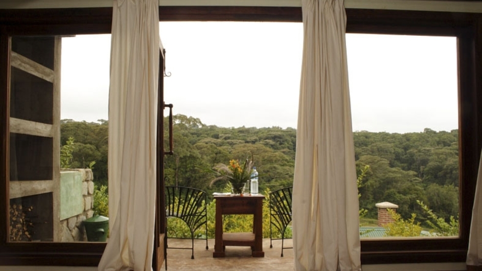 Tanzania Endoro Lodge Zimmer Ausblick