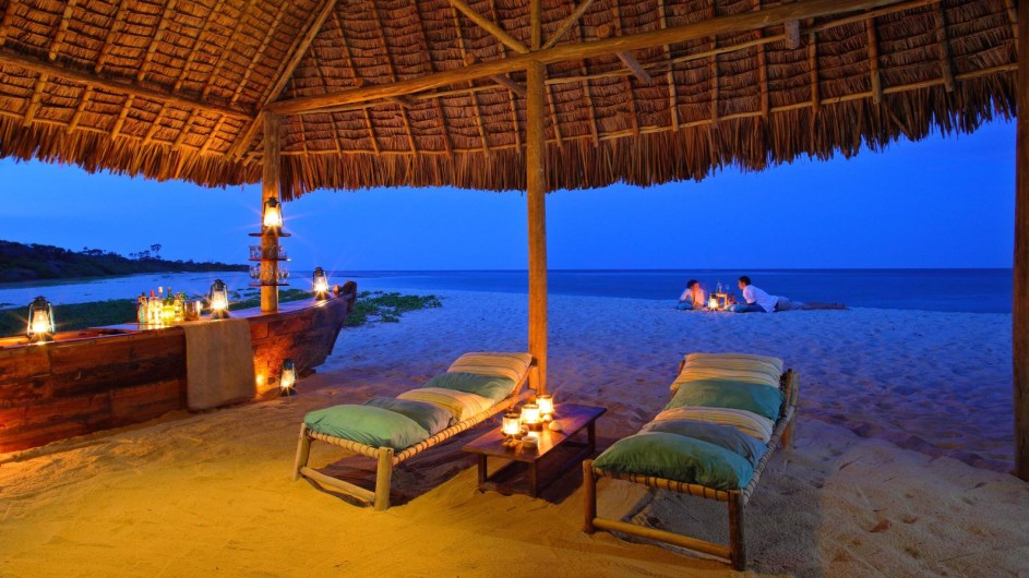 Tanzania Ras Kutani Strand am Abend