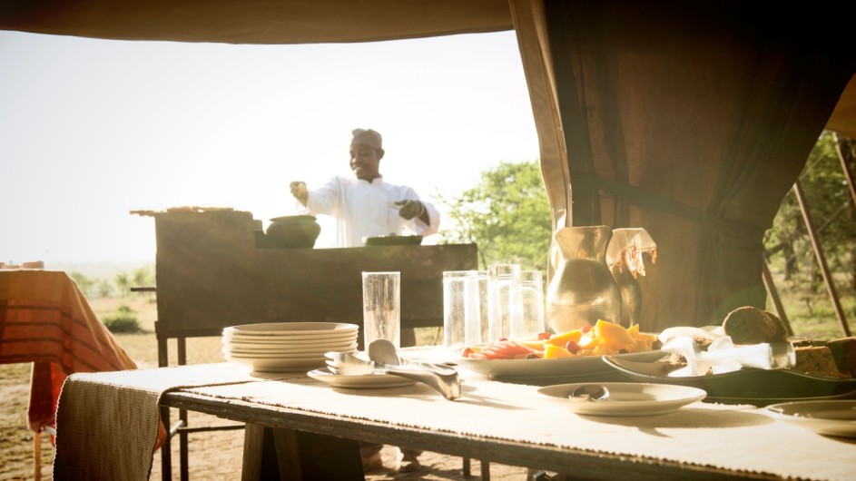 Tanzania Serengeti Olakira Camp Frühstück