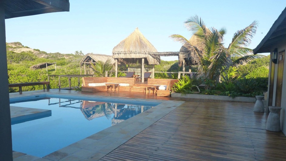 Mozambique Blue Footprints Eco Lodge Praia do Barra Pool