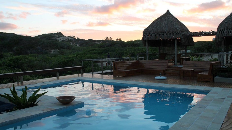 Mozambique Praia do Barra Blue Footprints Eco Lodge Pool