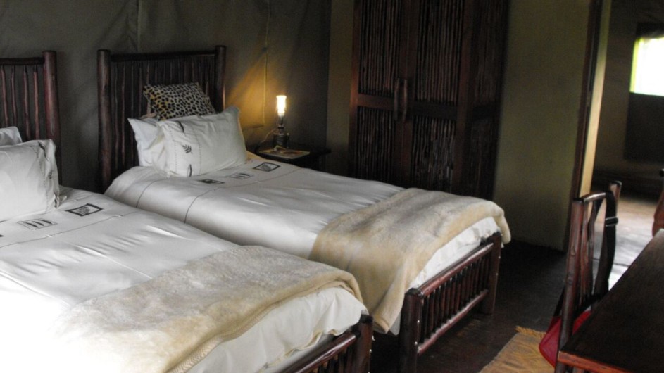 Mozambique Machampane Wilderness Camp Zelt innen