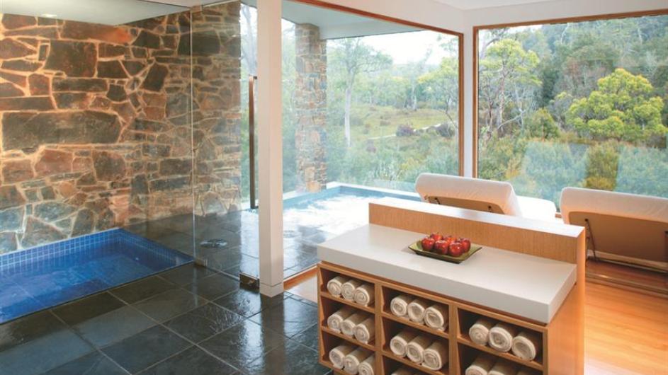 Australien Tasmanien Peppers Cradle Mountain Lodge Waldheim Spa