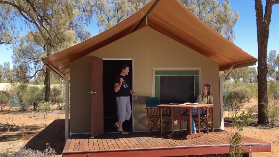Australien Kings Canyon Wilderness Lodge Zelt mit Terrasse