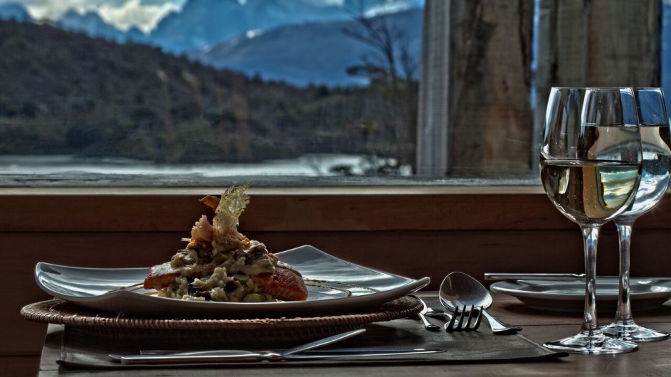 Chile Torres del Paine Patagonia Camp Dinner