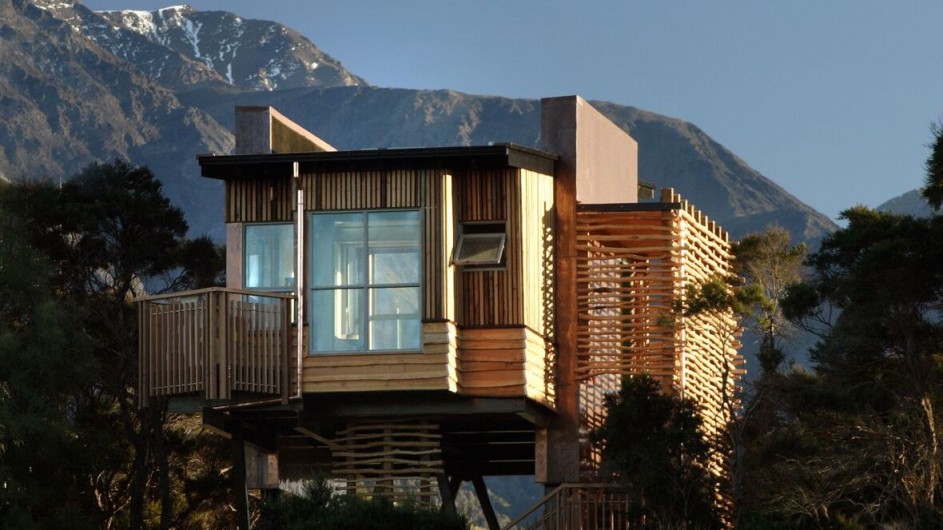 Neuseeland Kaikoura Hapuku Lodge Baumhaus