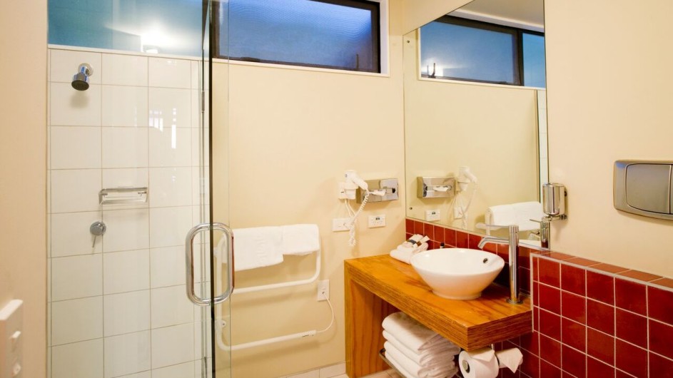 Neuseeland Westküste Punakaiki Resort Badezimmer