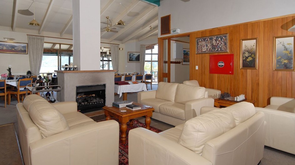Neuseeland Marlborough Sound Punga Cove Resort Lounge