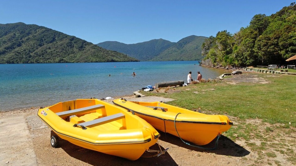 Neuseeland Marlborough Sound Punga Cove Resort am Wasser