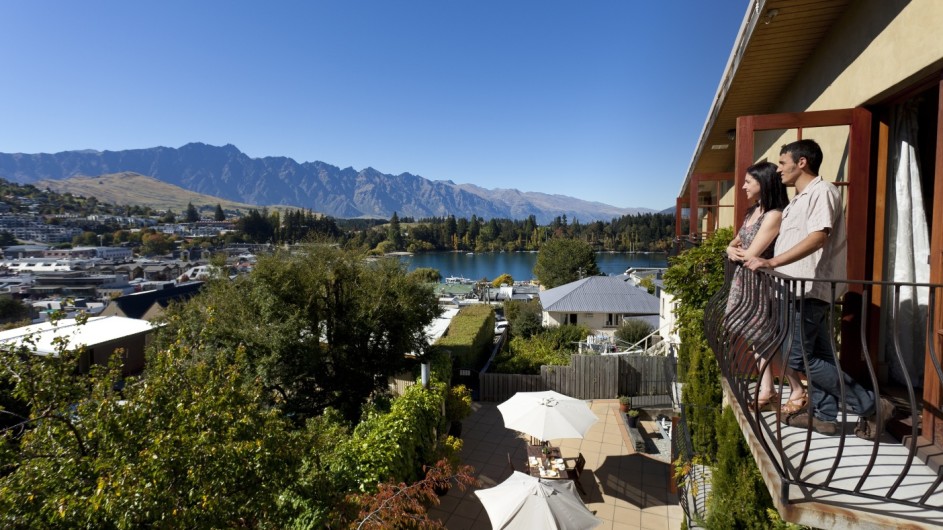 Neuseeland Queenstown Browns Boutique Hotel Aussicht