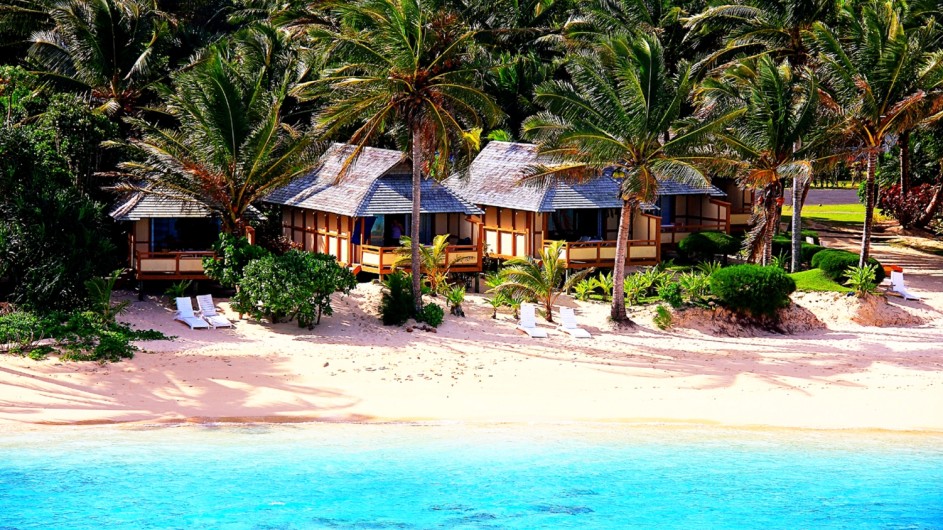 Cook Inseln Rarotonga Palm Grove Resort Strand