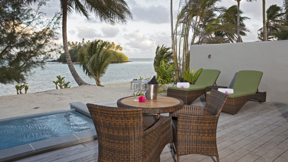 Cook Inseln Rarotonga Nautilus Resort private Terrasse