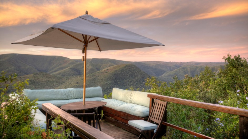 Südafrika Addo Nationalpark Camp Figtree Terrasse