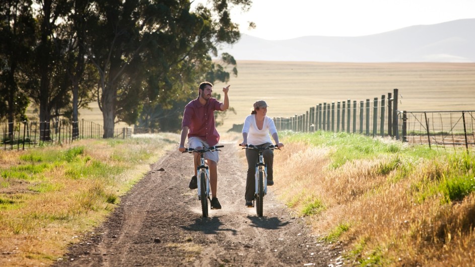 Südafrika Hermon Bartholomeus Klip Farmhaus Fahrradtour